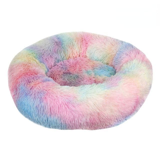 Super Soft Donut Mand Dog Bed Plush Cat Mat Dog Beds For Large Dogs Bed Labradors House Round Cushion Pet Product Accessories