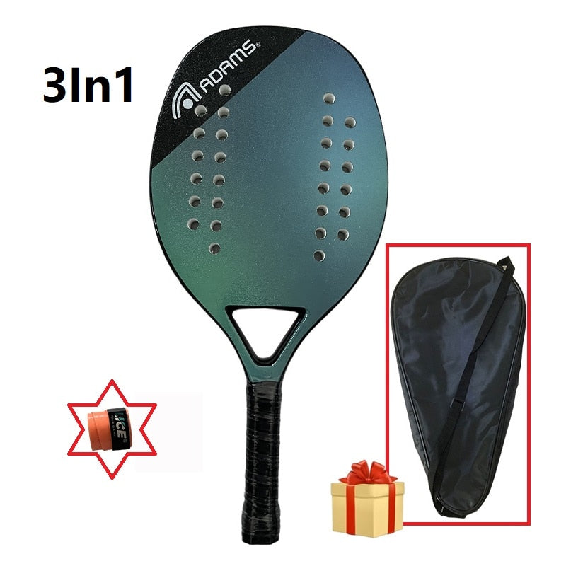 Tennis Racket For Best Partner 2023 Big Sells Carbon And Glass Fiber Beach Tennis Racket With Protective Bag Cover Soft Face New