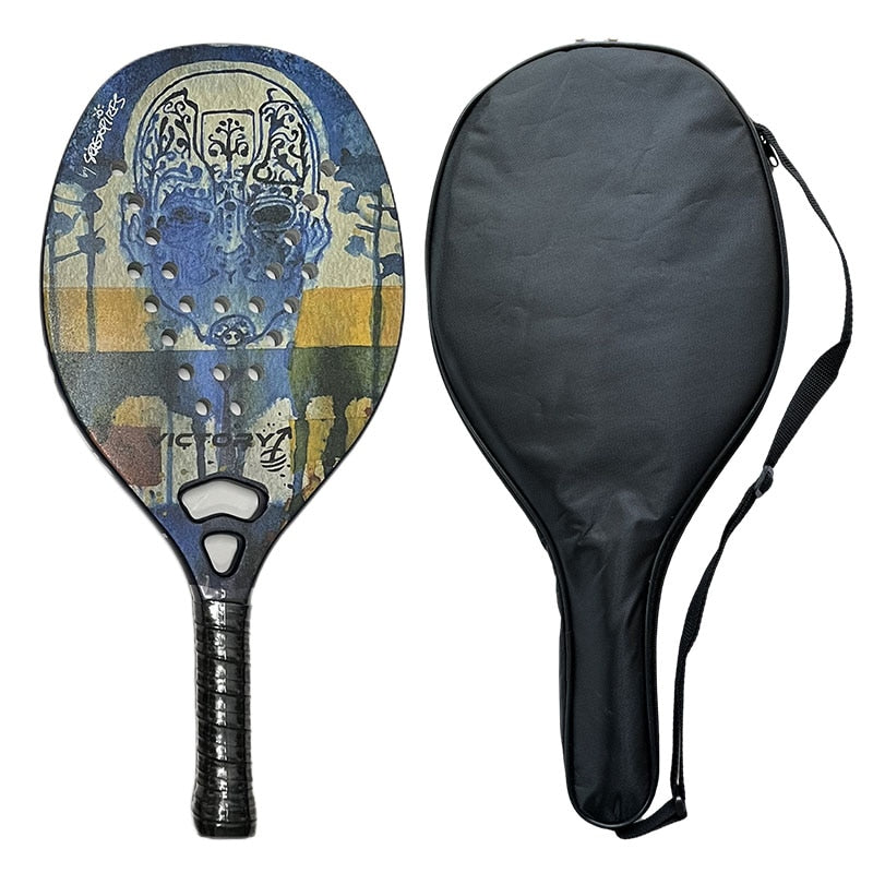 Tennis Racket For Best Partner 2023 Big Sells Carbon And Glass Fiber Beach Tennis Racket With Protective Bag Cover Soft Face New