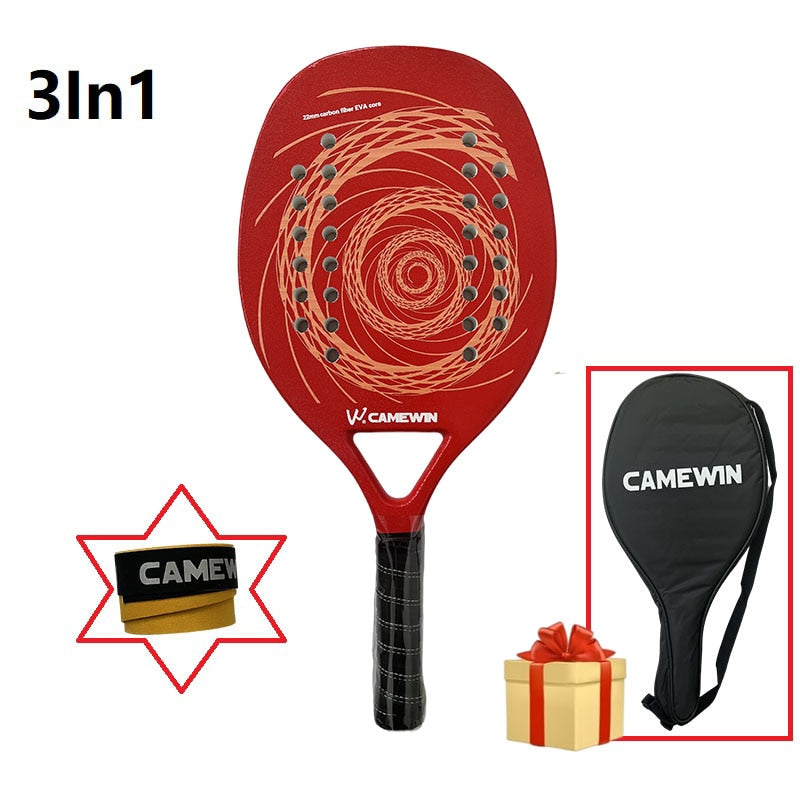 Tennis Racket For Best Partner 2023 Big Sells Carbon And Glass Fiber Beach Tennis Racket With Protective Bag Cover Soft Face New