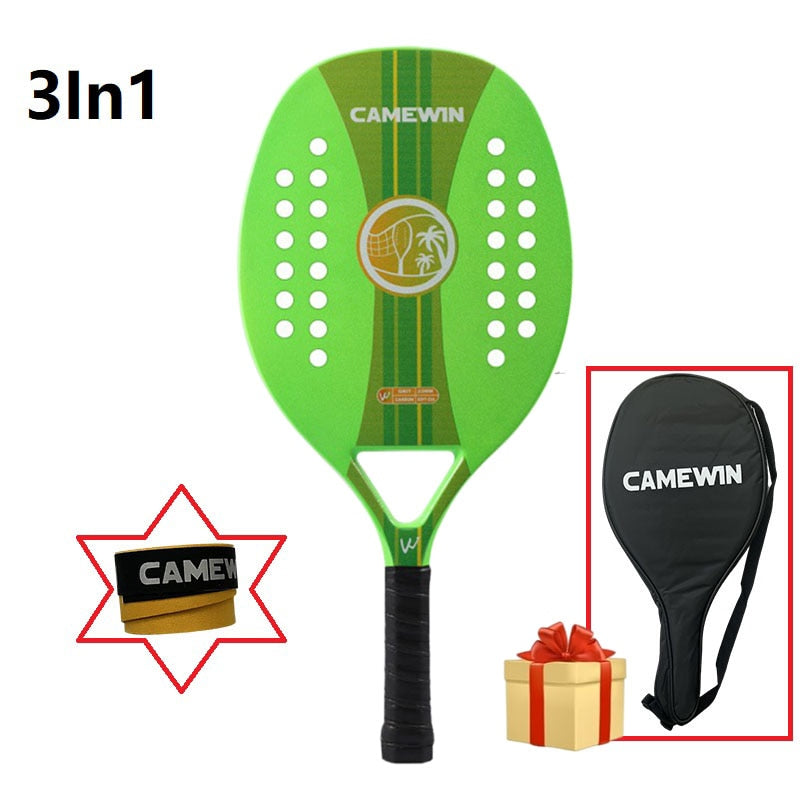 Tennis Racket For Best Partner 2023 Big Sells Carbon And Glass Fiber Beach Tennis Racket With Protective Bag Cover Soft Face New